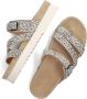 Maruti Balou HAIRON offwhite black Dames Slippers Offwhite Grijs - Thumbnail 6