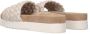 Maruti Beige Gevlochten Leren Slipper Billy White Dames - Thumbnail 7