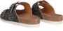 Maruti Beige Pixel Print Sliders Bellona Multicolor Dames - Thumbnail 5