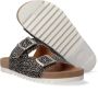 Maruti Beige Pixel Print Sliders Bellona Multicolor Dames - Thumbnail 7