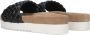 Maruti Zwarte Leren Gevlochten Slipper Billy Black Dames - Thumbnail 4