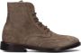 Bruin Tinten 4517 Veterboots Laarzen Met Veters Heren Beige - Thumbnail 2