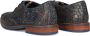 Mazzeltov 3980 Nette schoenen Veterschoenen Heren Groen - Thumbnail 4