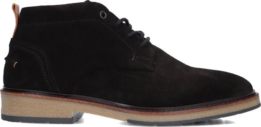 MAZZELTOV Zwarte Veterschoenen Sanjay