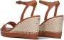 Mexx Ricky Palace Sandalen Met Sleehak Dames Cognac - Thumbnail 5