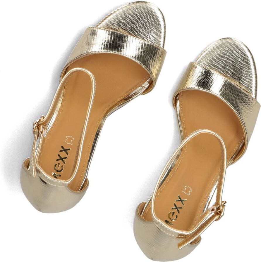 MEXX Gouden Sandalen Leyla Paisley