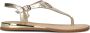 Mexx Gouden Reptielenprint Sandalen Yellow Dames - Thumbnail 4