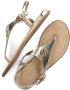Mexx Gouden Reptielenprint Sandalen Yellow Dames - Thumbnail 7
