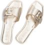 Mexx Lolli Slippers Dames Goud - Thumbnail 5