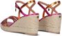 Mexx Noemi Pakina Sandalen Met Sleehak Dames Paars - Thumbnail 4