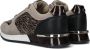 Mexx Fleur suède sneakers met panterprint taupe - Thumbnail 7