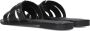 Mexx Zwarte Leren Slipper Lisa met Diamantjes Black Dames - Thumbnail 4