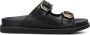 Mexx Zwarte Leatherlook Reptielenprint Slippers Black Dames - Thumbnail 5