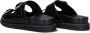 Mexx Zwarte Leatherlook Reptielenprint Slippers Black Dames - Thumbnail 6