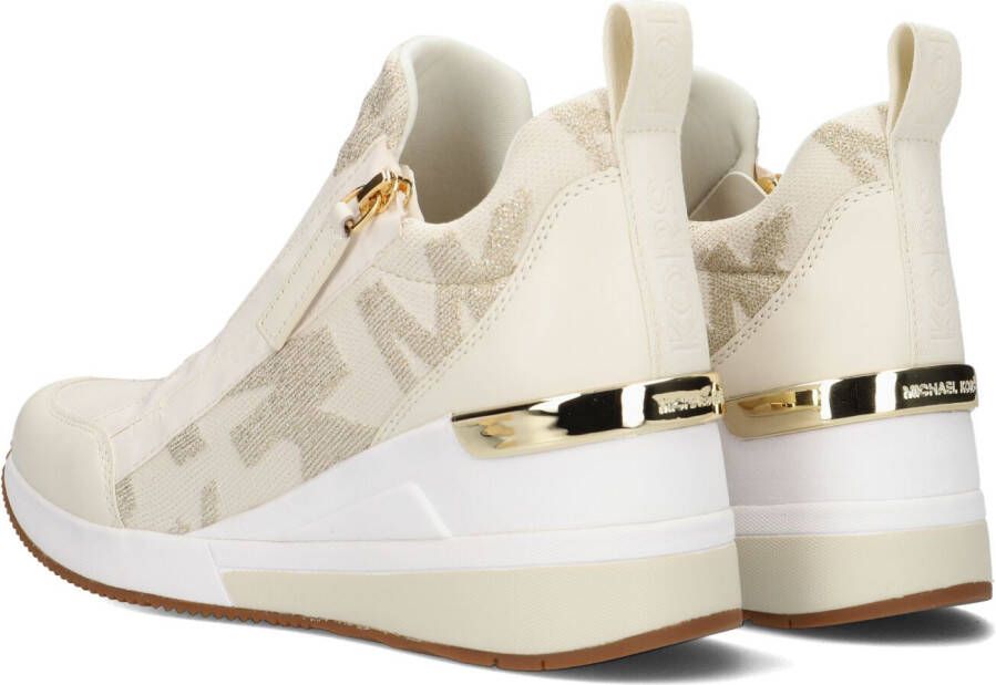 Michael Kors Gouden Lage Sneakers Willis Wedge Trainer