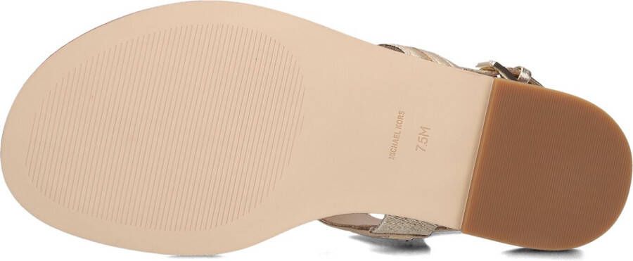 MICHAEL KORS Gouden Sandalen Mandy Thong Sandal