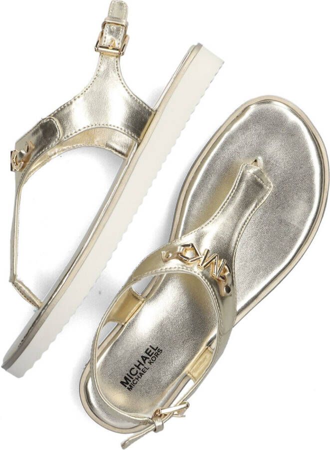 MICHAEL KORS KIDS Gouden Teenslippers Brandy Vaila
