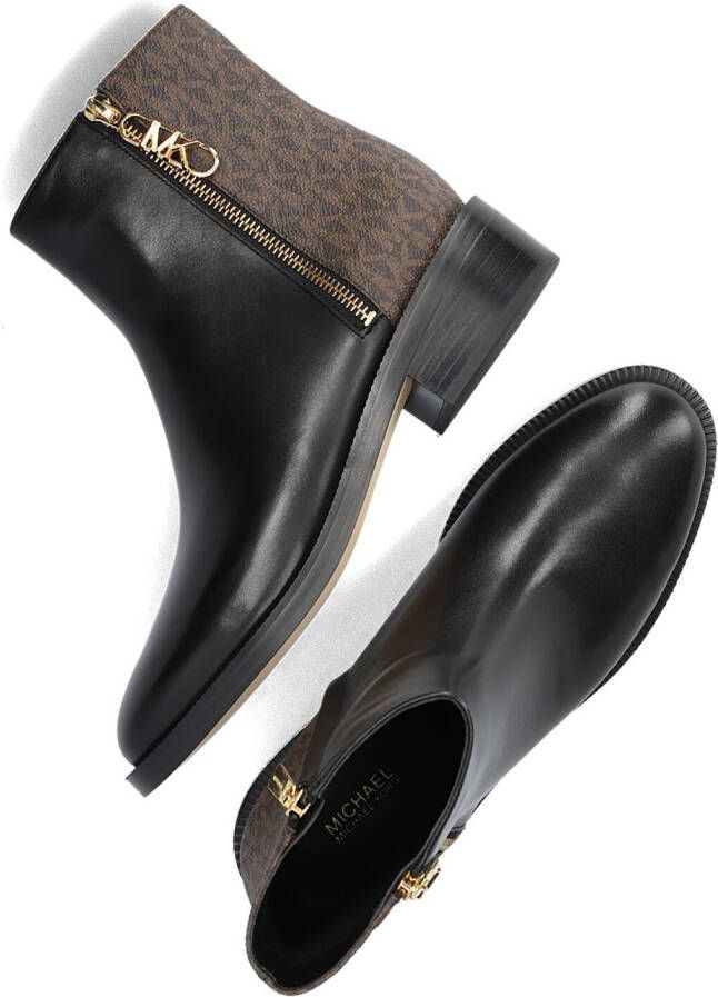 MICHAEL KORS Zwarte Enkellaarsjes Regan Flat Bootie