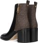Michael Kors Regan Mid Bootie Black Brown-kort laasje-enkel laars - Thumbnail 5