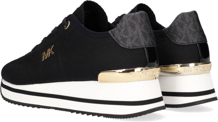 Michael Kors Zwarte Lage Sneakers Monique Knit Trainer