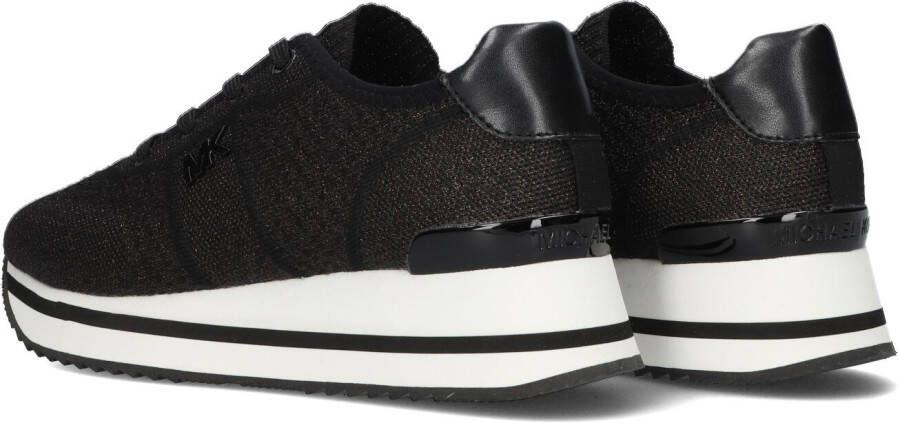 Michael Kors Zwarte Lage Sneakers Monique Knit Trainer