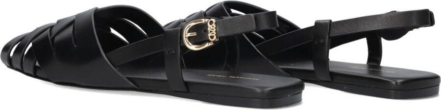 MICHAEL KORS Zwarte Sandalen Irene Sling Flat