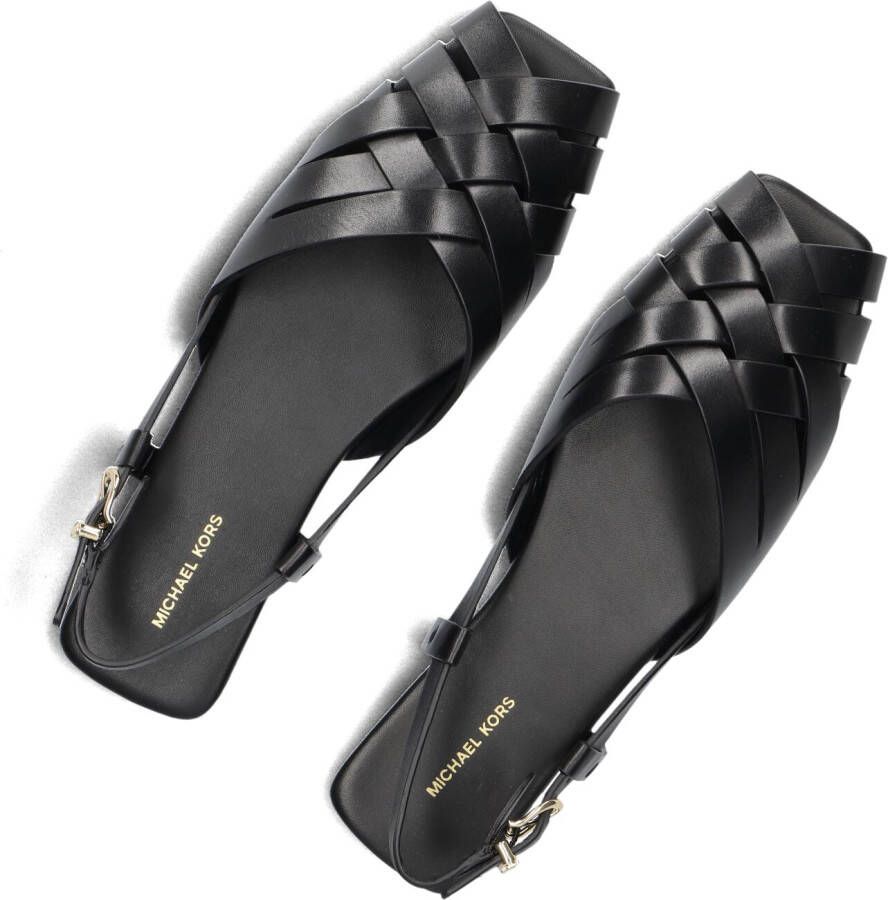 MICHAEL KORS Zwarte Sandalen Irene Sling Flat