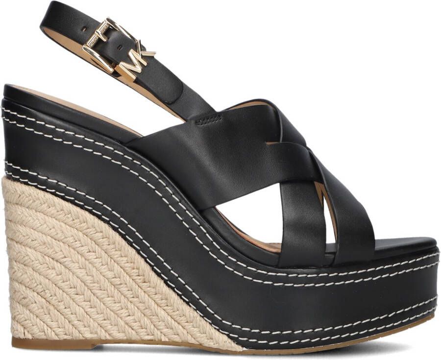 MICHAEL KORS Zwarte Sandalen Nora Wedge