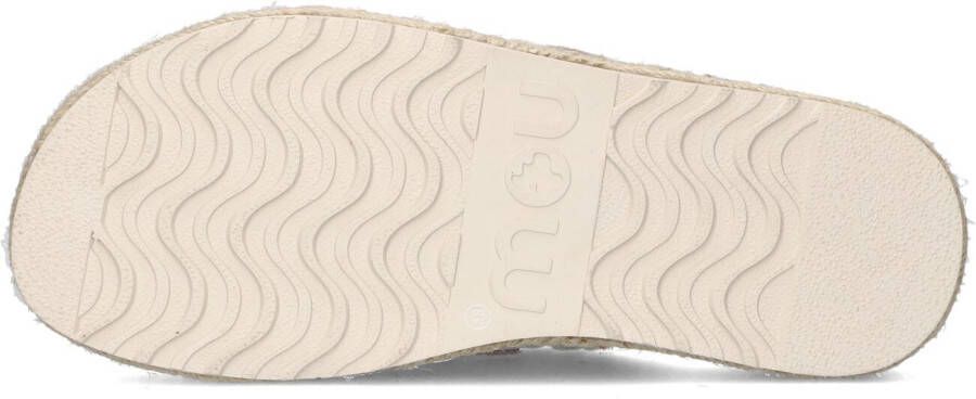 MOU Beige Instappers Jute Clog Plain Sue