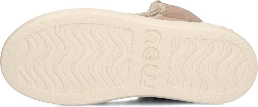 MOU Beige Laarzen Eskimo Sneaker Bold Glitter Logo