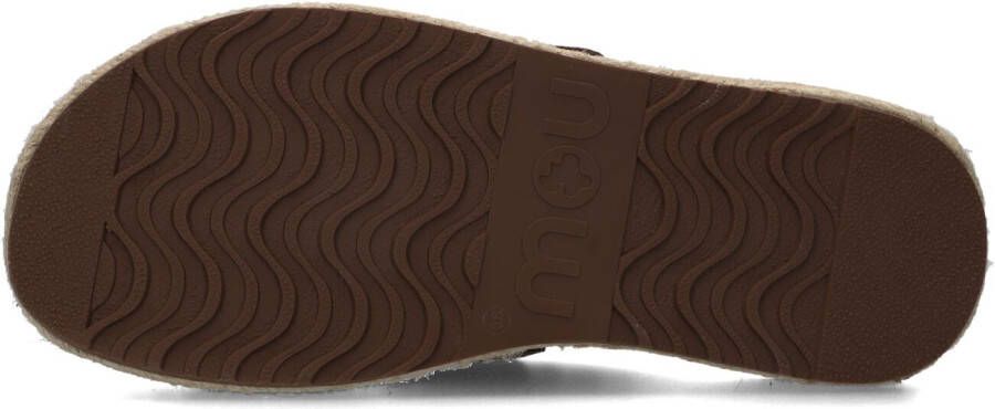 MOU Bruine Instappers Jute Clog Plain Sue