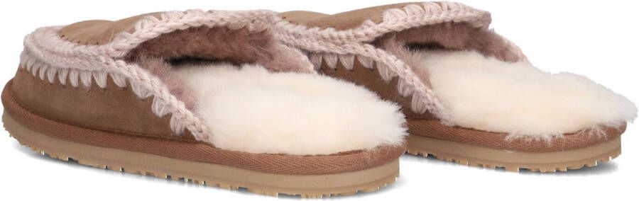 MOU Bruine Pantoffels Slipper Full Eskimo Stitch