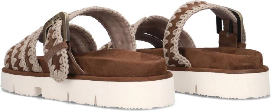MOU Bruine Slippers Bio Sandal Buckle Strap