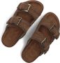 MOU Slippers Dames Low Bio Sandal 2buckles Monoch Maat: 36 Materiaal: Suède Kleur: Bruin - Thumbnail 6