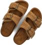 MOU Slippers Dames Low Bio Sandal 2buckles Monoch Maat: 41 Materiaal: Suède Kleur: Cognac - Thumbnail 6