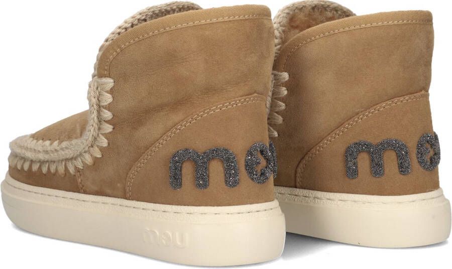 MOU Bruine Laarzen Eskimo Sneaker Bold Glitter Logo