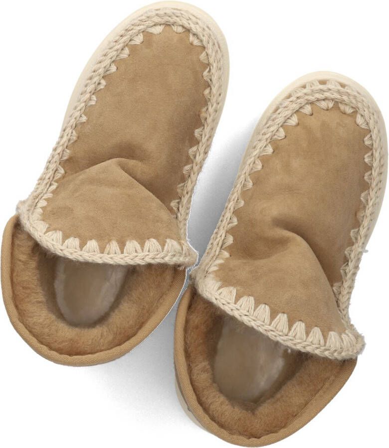 MOU Bruine Laarzen Eskimo Sneaker Bold Glitter Logo