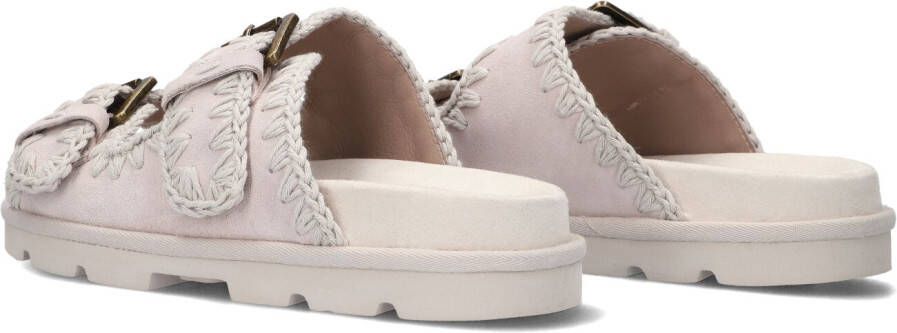 MOU Grijze Slippers Low Bio Sandal 2buckles Monoch