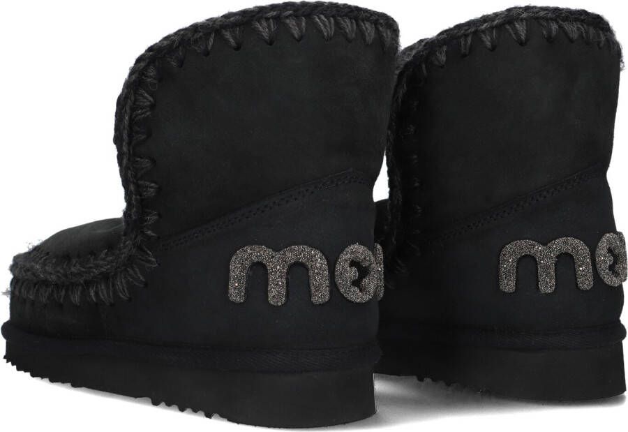 MOU Zwarte Laarzen Eskimo 18 Glitter Logo