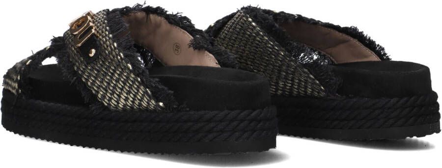MOU Zwarte Slippers Criss-cross