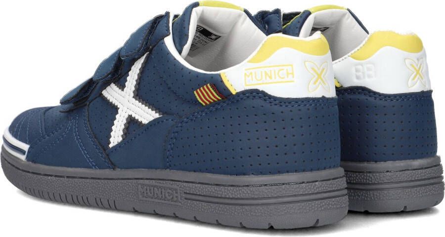 Munich Blauwe Lage Sneakers Velcro G3