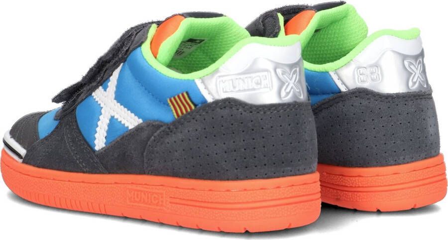 Munich Grijze Lage Sneakers Velcro G3