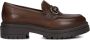 Nerogiardini Leren Mocassins met Metalen Klem Brown Dames - Thumbnail 4