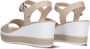 Nero Giardini 410650 Sandalen Met Sleehak Dames Beige - Thumbnail 3