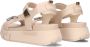 Nerogiardini Platform Sandalen voor Vrouwen Beige Dames - Thumbnail 6