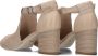 Nerogiardini Beige Leren Enkellaarzen met 7cm Hak Beige Dames - Thumbnail 6