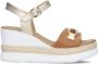 Nero Giardini 513552 Sandalen Met Sleehak Dames Bruin - Thumbnail 4