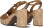 Nerogiardini Stijlvolle Cognac Suède Sandalen Brown Dames - Thumbnail 4