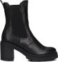 Nerogiardini Leren enkellaarsjes met elastische lussen Black Dames - Thumbnail 5