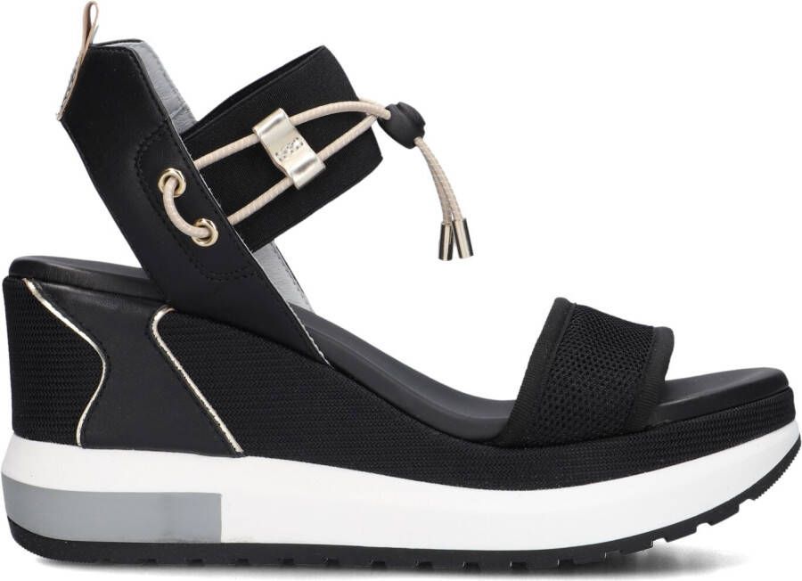 NERO GIARDINI Zwarte Sandalen 219045